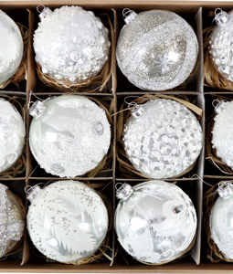 7940 VINTAGE-BOX GLASS BALLS S/12